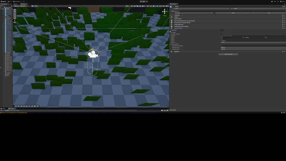 Development footage from an early Unity adventure prototype